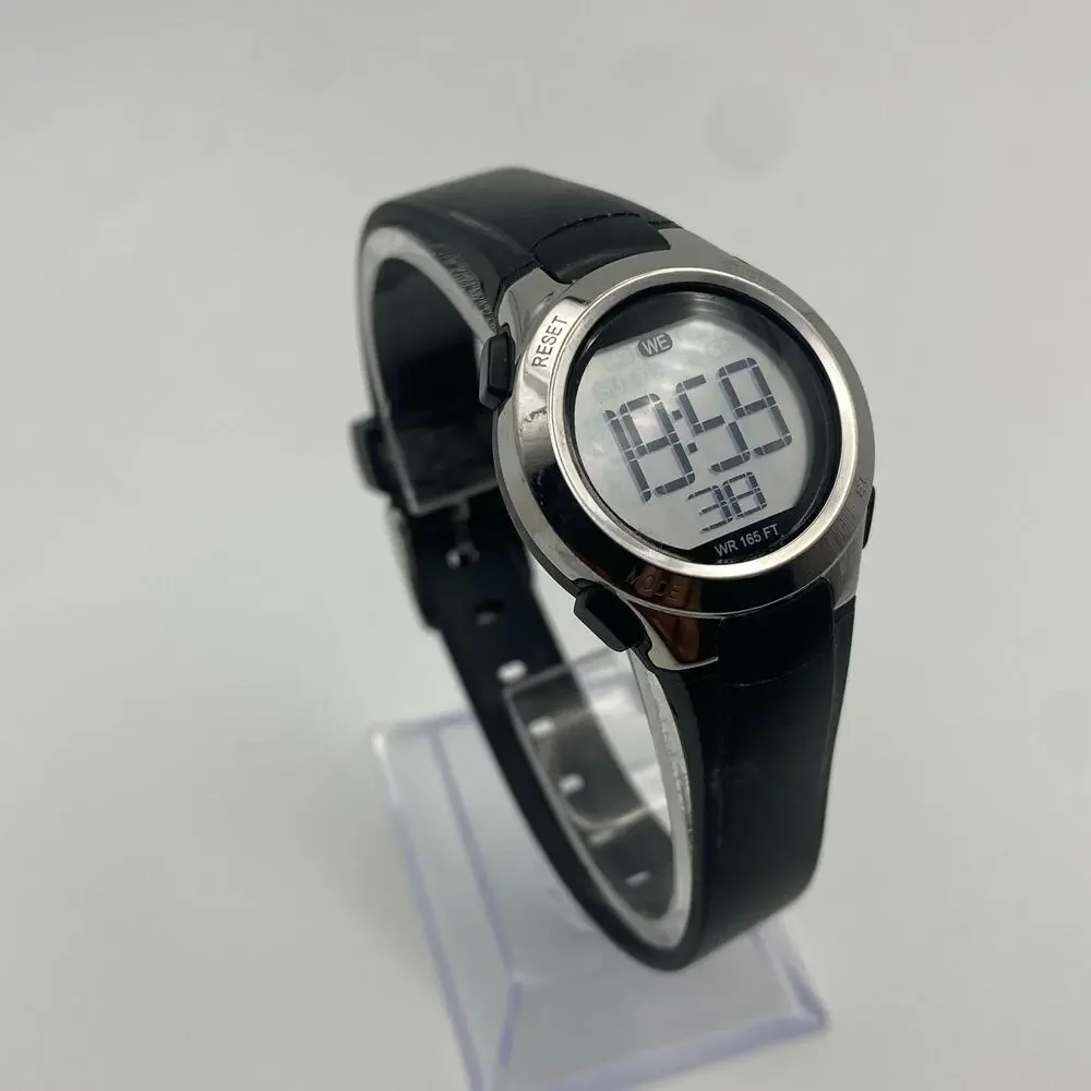 Stylish Amazon Essentials Digital Watch - Black Resin Working New Battery
